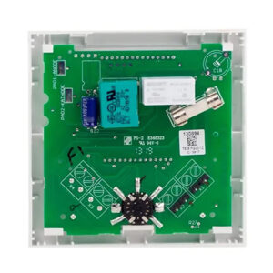 Fraenkische profitherm dijital oda termostatı kasa içi arkadan kart görünümü - yerden ısıtma bağlantı detayları